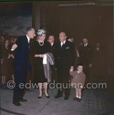 Prince Albert, Prince Rainier, Princess Grace, Jacques-Yves Cousteau, Prince Pirrre. 50th anniversary of the Monaco Oceanographic Museum, Monaco Ville 1960. (Grace Kelly) - Photo by Edward Quinn