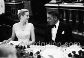 Princess Grace and Aristotle Onassis. Inauguration of the Grill Room at Hôtel de Paris, Monaco 1959 - Photo by Edward Quinn