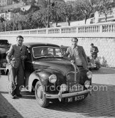 N° 266 Harington / Fleming on Austin. Rallye Monte Carlo 1951. - Photo by Edward Quinn