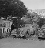 N° 330 Faure / Kasse on Delahaye 135 taking part in the regularity speed test on the circuit of the Monaco Grand Prix. Rallye Monte Carlo 1951. - Photo by Edward Quinn