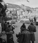 Winner in the 1500cc. class  N° 267 Ellison / Robinson on Jowett Jupiter taking part in the regularity speed test on the circuit of the Monaco Grand Prix. Rallye Monte Carlo 1951. - Photo by Edward Quinn