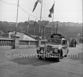 N° 75 Sneath / Sneath on Sunbeam-Talbot. Rallye Monte Carlo 1952. - Photo by Edward Quinn