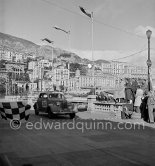 N° 306 Wharton / Langelaan on Ford Pilot taking part in the regularity speed test on the circuit of the Monaco Grand Prix. Rallye Monte Carlo 1951. - Photo by Edward Quinn