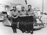The team N° 180 on Alvis 3 L, finished as 298th. Rallye Monte Carlo 1953. - Photo by Edward Quinn
