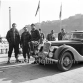 N° 154 Spare / Griffiths on Riley. Rallye Monte Carlo 1953. - Photo by Edward Quinn