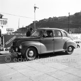 N° 143 Jowett Javelin. Rallye Monte Carlo 1953. - Photo by Edward Quinn