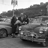 N° 210 Neil / Neil on Standard Vanguard. Rallye Monte Carlo 1954. - Photo by Edward Quinn