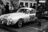 N° 266 René Cotton / J.L. Lemerle on Salmson 2300 S Spéciale. Rallye Monte Carlo 1955. - Photo by Edward Quinn