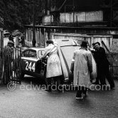 N° 244 Reginald Parnell / Klemantanski on Aston Martin DB2-4. Rallye Monte Carlo 1955. - Photo by Edward Quinn