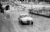 N° 266 Cotton / Lemerle on Salmson 2300 S Spéciale taking part in the regularity speed test on the circuit of the Monaco Grand Prix. Rallye Monte Carlo 1955. - Photo by Edward Quinn