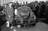 N° 51 Kleber Boilet / Chany on Alfa Roméo 1900 Super Zagato, 28th. Rallye Monte Carlo 1956. - Photo by Edward Quinn
