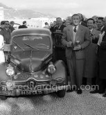 N° 71 Cotton / Leclere on Dyna-Panhard, 1st in Cat. 1, Classe 4. Rallye Monte Carlo 1956. - Photo by Edward Quinn