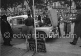 N° 3 Kolwes / Lautmann on Volvo PV 444. N° 128 Gatsonides / Becquart on Triumph TR3. 1st in Cat 2, Classe 2. Monte Carlo 1959. - Photo by Edward Quinn