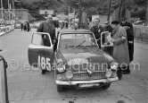 N° 185. Sydney Allard (left) / Fisk on Alardette. Rallye Monte Carlo 1963. - Photo by Edward Quinn