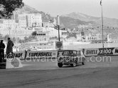 N° 288 Aaltonen / Ambrose on Morris Mini Cooper. Rallye Monte Carlo 1963. - Photo by Edward Quinn