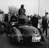 No 110, 1949 Healey Silverstone. 13. Rallye Paris – Saint-Raphaël Féminin 1952. Saint-Raphaël 1952. - Photo by Edward Quinn