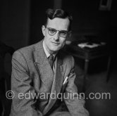 Robert Rémond. French historian. Nice 1955. - Photo by Edward Quinn
