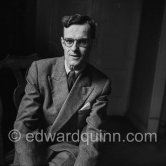 Robert Rémond. French historian. Nice 1955. - Photo by Edward Quinn