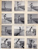 Claude Renault, Miss France 1950. Antibes 1951. Contact prints. Photos from original negatives available. - Photo by Edward Quinn