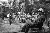 Jean Renoir during filming of "Le déjeuner sur l’herbe" at the Auguste Renoir house. Cagnes-sur-Mer 1959. - Photo by Edward Quinn