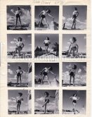 Pin-up: Colette Ricard. Nice 1951. Contact prints. Photos from original negatives available. - Photo by Edward Quinn