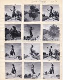 Pin-up: Colette Ricard. Nice 1951. Contact prints. Photos from original negatives available. - Photo by Edward Quinn