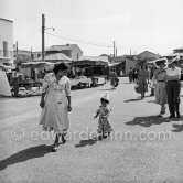 Gypsies on the occasion of the yearly pilgrimage and festival of the Gypsies in honor of Saint Sara, Saintes-Maries-de-la-Mer in 1953. - Photo by Edward Quinn