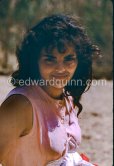 Catherine Rouvel during filming of “Le Déjeuner sur l’herbe” (directed by Jean Renoir) at the Auguste Renoir house "Les Collettes". Cagnes-sur-Mer 1959. - Photo by Edward Quinn