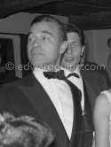 Porfirio Rubirosa and Gunter Sachs, gala evening, New year's eve, Palace Hotel, St. Moritz 1961. - Photo by Edward Quinn