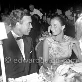 Porfirio Rubirosa and his wife Odile Rodin, French actress. Monte Carlo Summer Gala 1957. - Photo by Edward Quinn