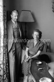 Graf Oswald von Seilern and Gräfin Fanny. Monte Carlo, Villa Carina, 1957 - Photo by Edward Quinn