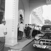 Haile Selassie, Emperor of Ethiopia. Carlton Hotel. Cannes July 1954. Car: 1953 Cadillac Series 75 Fleetwood sedan or limousine. - Photo by Edward Quinn