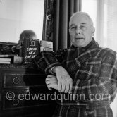 Robert W. Service, British-Canadian poet and writer, often called "the Bard of the Yukon". Monte Carlo 1951. - Photo by Edward Quinn