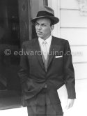 Ol’ Blue Eyes Frank Sinatra at the height of his fame; he’d won an Oscar for "From Here to Eternity" and was receiving rave reviews for his album "Come Fly with Me". Monte Carlo 1958. - Photo by Edward Quinn