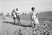 From left: Elke Sommer, Richard Todd, Nicole Maurey. For the film "Why Bother To Knock", Cannes Film Festival 1961. - Photo by Edward Quinn