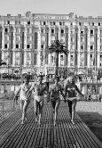 From left: June Thorburn, Richard Todd, Nicole Maurey and Elke Sommer. For the film "Why Bother To Knock", Cannes Film Festival 1961. - Photo by Edward Quinn