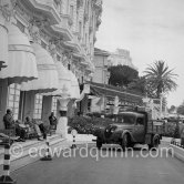 Queen Soraya's luggage arriving at Hotel Carlton, Cannes 1953. - Photo by Edward Quinn