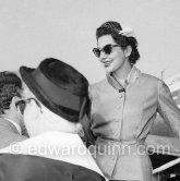 Queen Soraya, Nice Airport 1953. - Photo by Edward Quinn