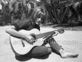 Catherine Spaak, Belgian actress, daughter of screen writer Charles Spaak & niece of Belgian politician Paul-Henri Spaak. Roquebrune-Cap-Martin 1961. - Photo by Edward Quinn