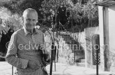 Graham Sutherland in the gardens of La Villa Blanche,  route de Castellar. Menton 1974 - Photo by Edward Quinn