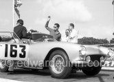 Olivier Gendebien (B) / Lucien Bianchi (B), 250 GT Interim Berlinetta 1523GT, winner. Tour de France de l'Automobile 1959, Nice. - Photo by Edward Quinn