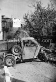 3-Wheeler dustbin lorry. Athens 1965. - Photo by Edward Quinn