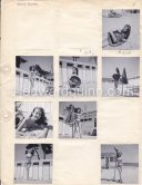 Pin-up Greta Thysegen. Cannes 1951. “Miss Copenhagen”.  (also Thyssen , Thygesen, Thyssegen). Contact prints. Photos from original negatives available. - Photo by Edward Quinn