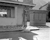 Gazoline Station Shell. Touet-sur-Var 1956. - Photo by Edward Quinn