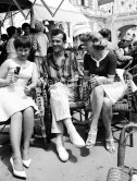 Rita Tushingham, director Tony Richardson and Dora Bryan. "A Taste of Honey". Cannes Film Festival 1962. - Photo by Edward Quinn