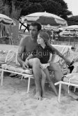 Roger Vadim and his daughter Nathalie. Saint-Tropez 1961. - Photo by Edward Quinn