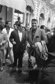 In 1963 Luchino Visconti (left) got the "Palme d’Or" for his film "Il Gattopardo" ("The Leopard") at the Cannes Film Festival. Present at Cannes were Visconti, the actors Burt Lancaster (right) and Claudia Cardinale and even a leopard, but a young and friendly one. Cannes 1956. - Photo by Edward Quinn