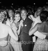 Film producer Jack Warner (Warner Brothers) at Monte Carlo Summer gala. Monaco 1953 - Photo by Edward Quinn