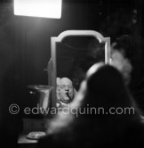 Orson Welles transformed to Benjamin Franklin in the film "La Fayette" at the Studios de la Victorine, Nice 1961. - Photo by Edward Quinn