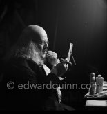 Orson Welles transformed to Benjamin Franklin in the film "La Fayette" at the Studios de la Victorine, Nice 1961. - Photo by Edward Quinn